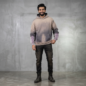 Haute qualité 100% coton lavé à l'acide sweat à capuche série High Street lavage vieux pull pierre lavé Vintage sweats à capuche - Product Image 1