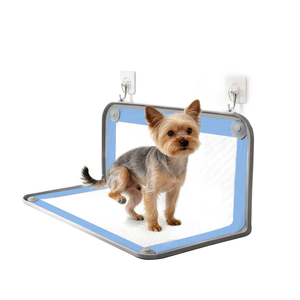Silicone Wall-mounted Dog <b>Pee</b> <b>Pad</b> Holder Tray Reusable Puppy Potty Training <b>Pads</b> Extra Large Toilet Wee <b>Pee</b> <b>Pad</b> Holder for Pet - Product Image 1