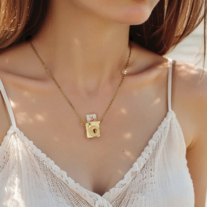 Ожерелье-кулон с фотографией на заказ, персонализированный кулон-фотоаппарат с отсеком для настоящего фото, уникальное украшение на ключицу для женщин - Product Image 4