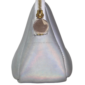 High Quality Fashion Silver Shiny Laser Neoprene Cosmetic <strong>Bag</strong> <strong>Glitter</strong> Makeup <strong>Bag</strong> for Women - Product Image 5