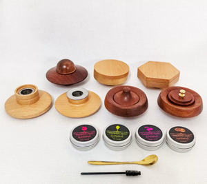 Ensemble cadeau de fumoir à cocktails en bois de luxe, best-seller, avec couvercle fumoir personnalisable en forme de soucoupe volante pour bars, hôtels et restaurants - Product Image 2