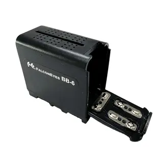 Manequim Vazio Caixa Caso Adaptador para 6 NPF970 NP-F970 pcs AA Bateria Encaixa LEVOU Painéis de Luz ou Monitor de Vídeo Lâmpada YN300 III DV-160