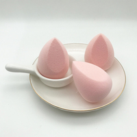 Éponge de maquillage de bouffée de poudre cosmétique de beauté végétalienne molle libre de Latex composent le mélangeur de fond de teint