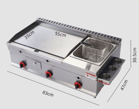Vente flash - Plaque de cuisson multifonctionnelle portable au gaz en acier inoxydable pour steak de bœuf, barbecue, friture profonde