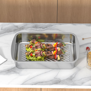 Plaque de cuisson professionnelle en acier inoxydable de qualité commerciale résistante à la chaîne parfaite pour les biscuits Moule à gâteau en acier inoxydable robuste - Product Image 5