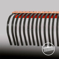 Nouveau GEMACH 1.2m 3 points paysage râteau à roche aménagement paysager extérieur jardinage tracteur attachable équipement de machines agricoles