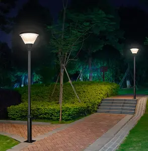 새로 3m 야외 방수 빛 국내 태양 정원 조명 빌라 주거 높은 극 램프 가로등