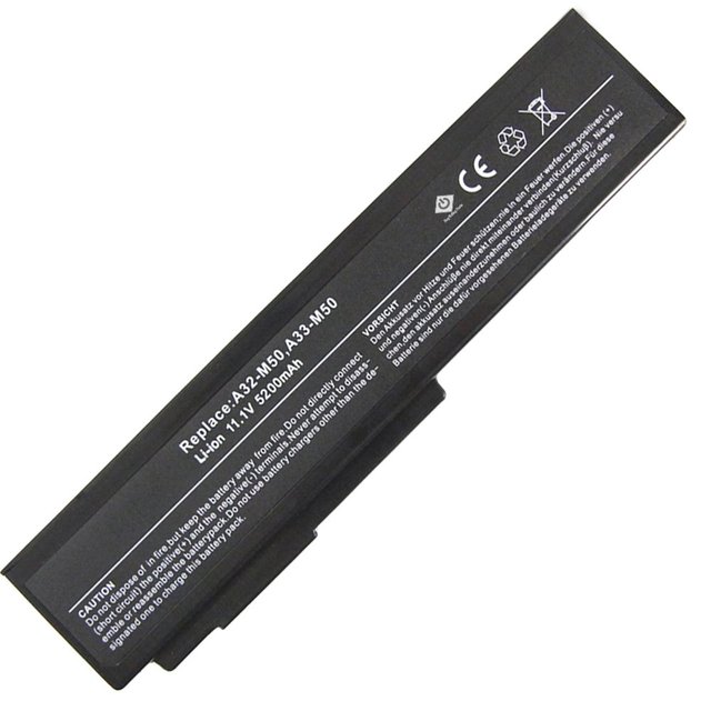 Factory Wholesale 14.8V 4000mAh/4400mAh/5200mAh Li-ion Laptop Batteries for ASUS A32-M50 A32-N61 N53S N53J N43 N61JQ