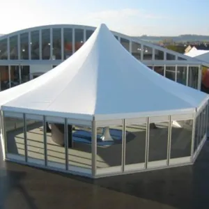 29 'x 20' 대형 무거운 의무 Decagon 10 벽 파티 캐노피 전망대 흰색 팔각형 웨딩 텐트