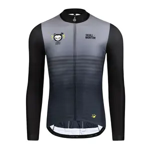 OEM дизайн логотипа сохранить тепло Велоспорт флис Джерси велосипед одежда езды Джерси