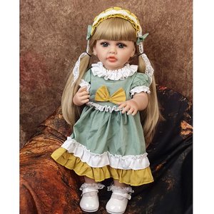 Poupée en vinyle entièrement en silicone bébé fille <span class=keywords><strong>Bebe</strong></span> Reborn 55cm cheveux dorés princesse Bonica jouet cadeau pour enfants Playmate - Product Image 3