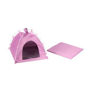 Venta al por mayor pequeño tipi redondo para mascotas moderno plegable corralito para mascotas con patrón Animal cama impermeable para perros para acampar para Gatos Perros - Product Image 4