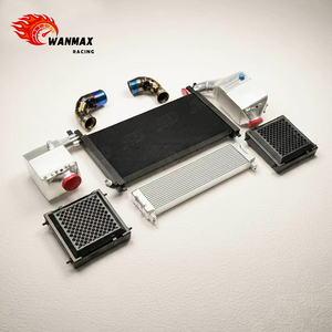 充电冷却器中冷管液压油冷却器套件适用于宝马 F90 M5 F91 F92 M8 S63 V8 Turbo 赛道专用冷却升级 - Product Image 1