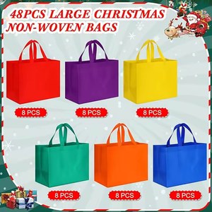 Tùy Chỉnh In Ấn Logo Giáng Sinh Không Dệt Túi Có Thể Gập Lại Công Suất Lớn Grocey Không Dệt Vải Siêu Thị Mua Sắm Túi - Product Image 2