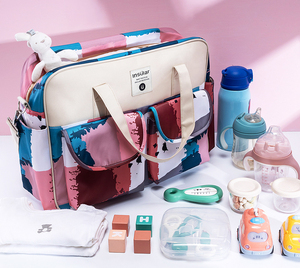 <span class=keywords><strong>Sac</strong></span> à main fourre-tout multifonctionnel pour femmes enceintes, <span class=keywords><strong>sac</strong></span> à langer messager pour maman, <span class=keywords><strong>sac</strong></span> de <span class=keywords><strong>maternité</strong></span> imperméable, <span class=keywords><strong>sac</strong></span> de rangement portable pour mère et bébé - Product Image 4