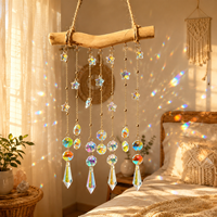 Meilleure vente en dropshipping : Attrape-soleil décoratif pour la maison, avec pendentif en cristal arc-en-ciel, carillon éolien et ornement mural pour fenêtre
