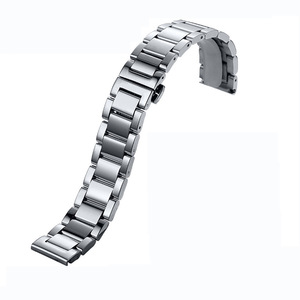 Bracelet de montre en acier inoxydable massif à 3 maillons 304 SL avec attache rapide, compatible avec les montres connectées de 20 mm et 22 mm pour Samsung Galaxy <span class=keywords><strong>Garmin</strong></span> <span class=keywords><strong>Venu</strong></span> - Product Image 5