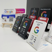Plaque Google en acrylique NFC de haute qualité avec code QR dynamique