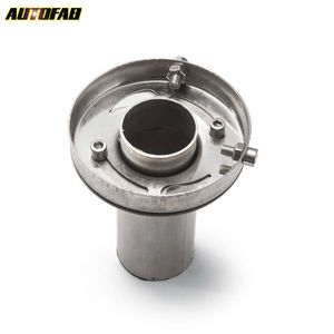 AUTOFAB- Silenciador de escape con punta redonda ajustable de acero inoxidable de 4.5 "Extraíble ajustable AF-XS45 - Product Image 4