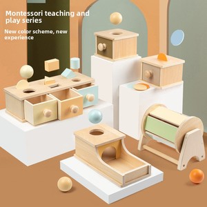 Caja de Objetivos con Bolas de Madera Montessori, Juguete Educativo para Niños de 4 a 6 Años, Caja de Monedas, Ayuda Didáctica con Embalaje en Caja de Colores - Product Image 3