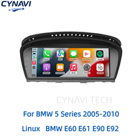 Système multimédia tactile pour tableau de bord de voiture avec Apple CarPlay sans fil, Linux, pour BMW Série 5/3 E60-E93, GPS, caméra de recul, 1920x720