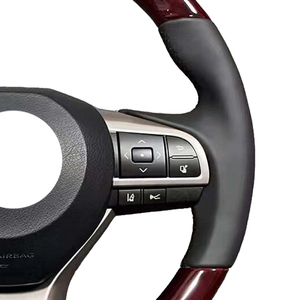 อัพเกรดพวงมาลัยหุ้มหนัง Volant สำหรับ Toyota Rav4 Highlander Harrier Reiz Fj Cruiser Alphard Yaris Corolla <span class=keywords><strong>Altis</strong></span> 2024 - Product Image 3