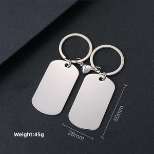 <span class=keywords><strong>Llaveros</strong></span> de Acero Inoxidable con Diseño de Caricaturas Vintage, Tipo Mosquetón, con Imán, para Parejas, en Blanco para Grabar, Regalo Festivo, Venta al por Mayor - Product Image 3