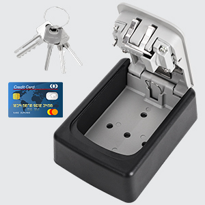 Mini boîte de rangement pour clés imperméable pour l'extérieur, boîte de sécurité pour clés à monter au mur pour la maison, le bureau, l'usine, les garages, utilisation en extérieur - Product Image 3