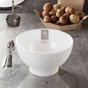 Blanco personalizado <span class=keywords><strong>de</strong></span> melamina ronda gachas <span class=keywords><strong>de</strong></span> avena <span class=keywords><strong>desayuno</strong></span> cuenco - Product Image 4