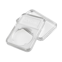 Boîte de rangement pour pièces de monnaie de qualité professionnelle, sans acide, avec insert rouge, pour pièces classées NGC PCGS, boîte de rangement en acrylique pour pièces de monnaie de qualité