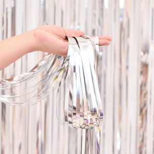 1x2m foglio di alluminio tenda di compleanno e tenda di pasqua per la decorazione della parete della cabina della foto e di nuovo a scuola feste di natale - Product Image 6