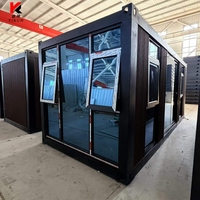 Offre Spéciale : Maison Conteneur Pliable Type Z – Appartement Moderne Portable, Bureau Mobile Compact avec Mur Rideau en Verre