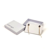 Boîte à bijoux couverts en papier écologique, emballage de luxe, pour boucles d'oreilles, bracelets, vente directe d'usine, pièces