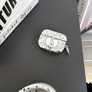 Étui pour écouteurs en forme de cœur de chien de dessin animé Instagram, adapté aux <span class=keywords><strong>Airpods</strong></span> Pro2 3/4, <span class=keywords><strong>coque</strong></span> de protection pour <span class=keywords><strong>Airpods</strong></span> Pro - Product Image 3