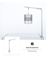 Support de lampe d'aquarium à bras unique en plastique écologique Weekaqua, support de taille L pour panneau lumineux végétal, équivalent ADA