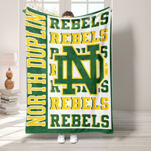 بطانية لطلاب فريق المدرسة مخصصة من البوليستر بطانيات ناعمة من الفانيلا الفلانيل الصوفي للطباعة بالجملة - Product Image 3