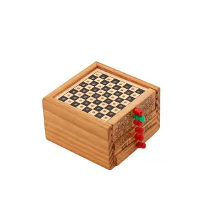 Jeu d'échecs interne 5 en 1, jeu de dames chinoises, ludo, moulin