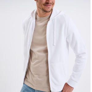 Sudadera con Capucha y Cierre de Cremallera para Hombre, Versátil, con Bolsillo Tipo Canguro, Capucha con Cordón Ajustable, Secado Rápido, Transpirable, para Deportes de Primavera, Uso Diario Informal - Product Image 2