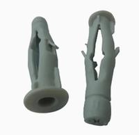 Cheville murale en plastique avec vis d'ancrage à expansion, cheville d'expansion en plastique, cheville murale en plastique