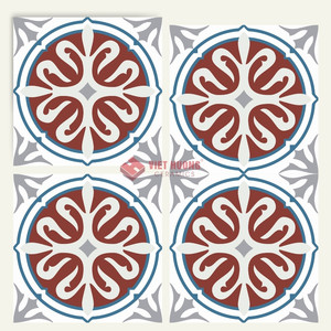 Carrelage en ciment encaustique moderne du milieu du siècle 200x230mm, carrelage hexagonal en béton coloré, export B2B, meilleure offre - Product Image 1