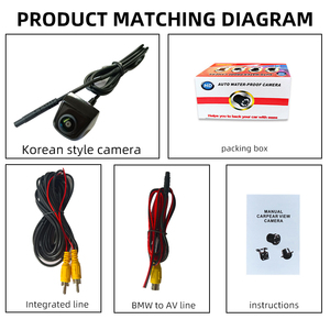 Telecamera universale per auto hd 720p/ccd ahd coreana ip69waterproof 170 grado fish eye notte visiondynamic telecamera posteriore per auto - Product Image 5