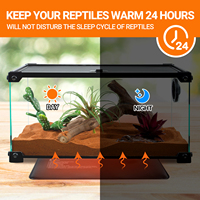 Tapis chauffant pour reptiles Reptizoo avec logo personnalisé, thermostat sécurisé, ultra fin, température réglable, durable