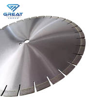 Lames de scie diamantées industrielles OEM GREAT pour granit, 14-24 pouces, avec trou intérieur de 50 mm et fente de clé