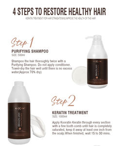 Yüksek kaliteli Salon profesyonel formaldehit ücretsiz düzleştirme Nanoplastia brezilyalı yumuşatma keratinli saç tedavisi - Product Image 5