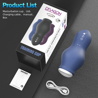 Godet de Masturbation Automatique pour Homme avec 7 Modes de Succion et de Vibration, Godet de Poche en TPE, Jouet Sexuel Masculin pour Hommes 18+