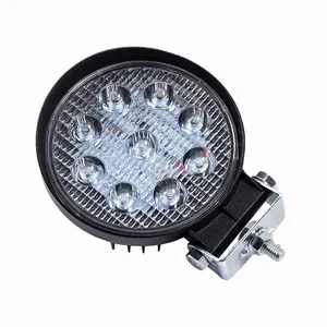 Trator 6000k ip67 offroad, caminhão 12v 24v 27w led luz de trabalho