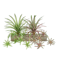 Plante Artificielle Murale Grande Fleur Colorée pour Maison et Jardin Extérieur, Étiquette Personnalisée, Fontaine à Eau, Plantes Artificielles Suspendues