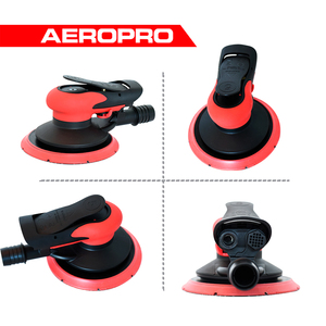 Máy chà nhám quỹ đạo ngẫu nhiên AEROPRO A313 mới về, 6 inch, khí nén, cầm tay, ít rung, dùng cho gỗ, vật liệu composite, kim loại - Product Image 5