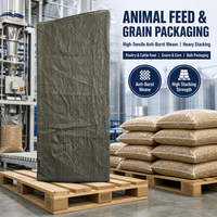 Sac tissé économique pour emballage alimentaire thermocoupé 110 x 150 cm 139 g avec structure respirante pour usines de transformation