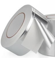 Ruban adhésif en aluminium argenté activé par l'eau pour l'étanchéité des joints de conduites et la protection contre les fuites d'humidité